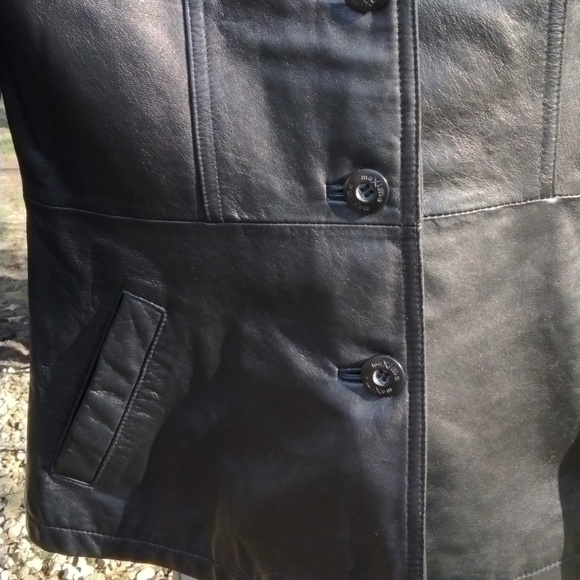 EUC Wilson's Vintage Maxima womens leather jacket size Medium Quiet Luxury - Picture 2 of 16